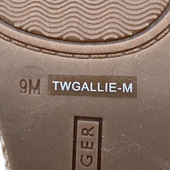 Tommy Hilfiger Blue TWGALLIE Espadrille Platform Wedge Sandals Size 9 Women’s - Picture 4 of 10